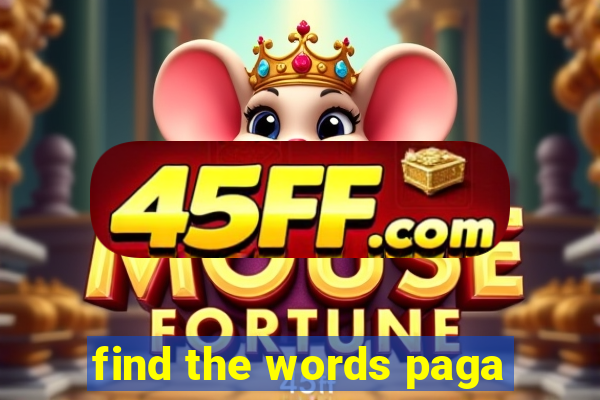 find the words paga